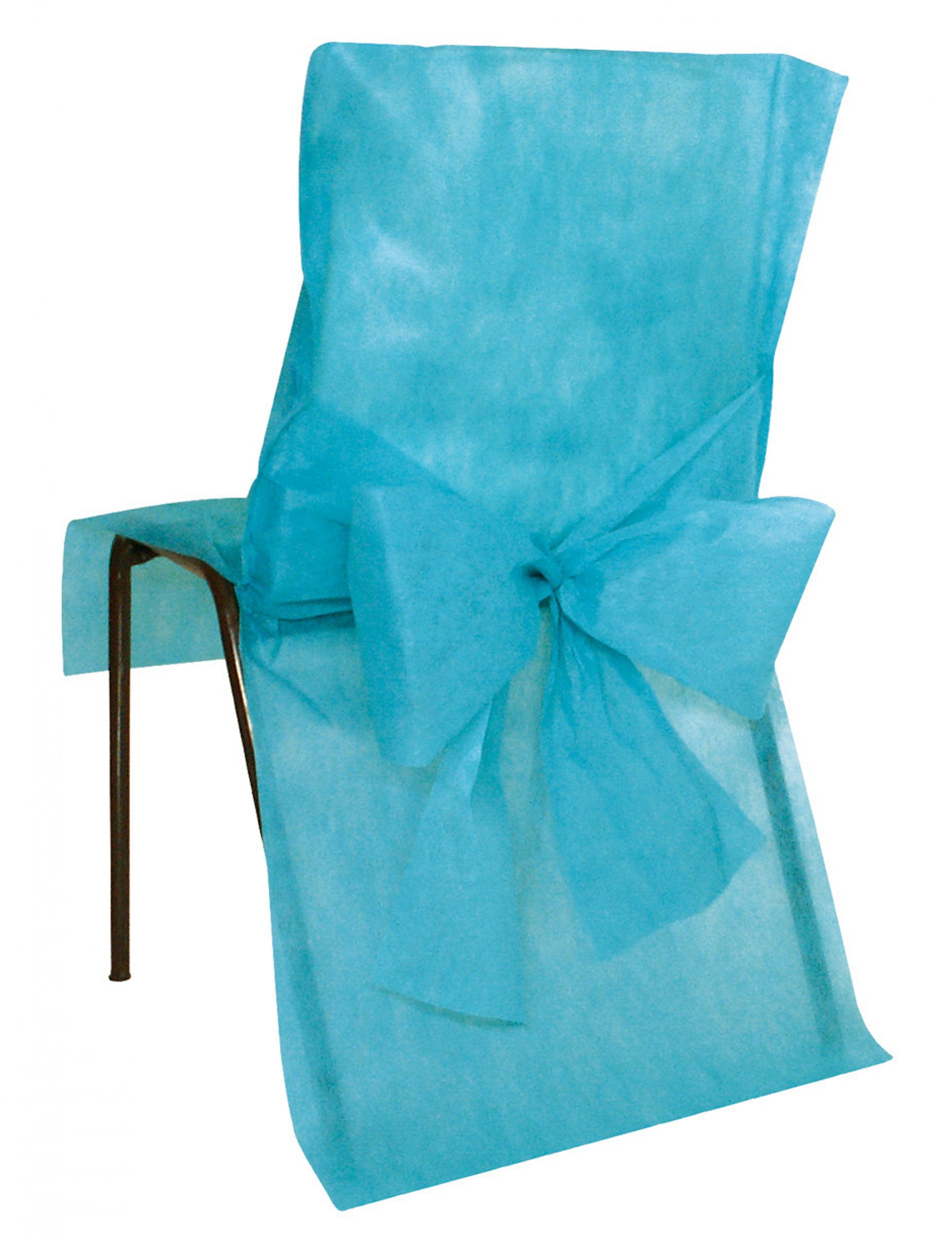 10 Housses de chaise Premium turquoise 50 x 95 cm