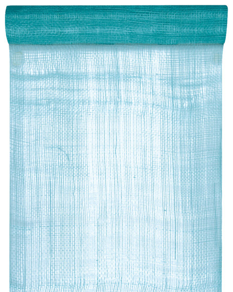 Chemin de table sinamay Turquoise