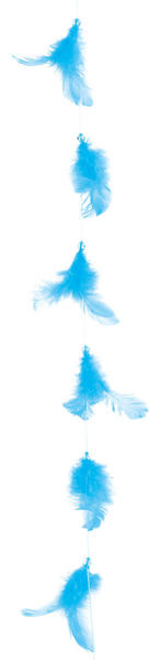 Guirlande plume Turquoise