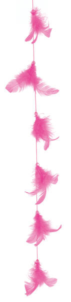 Guirlande plume Fuchsia