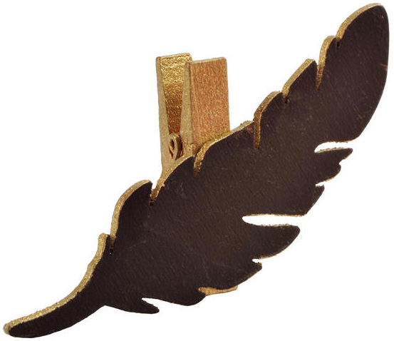 Marque-place plume Or
