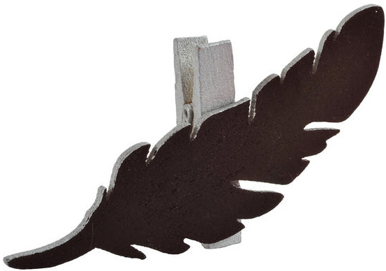 Marque-place plume Argent
