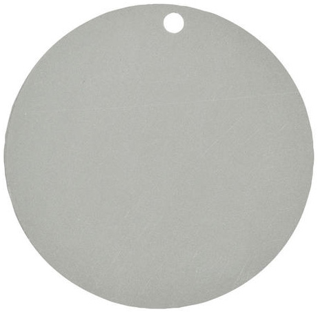 10 Marque-places en carton argents 4,7 cm