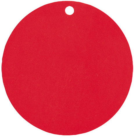 10 Marque-places en carton rouges 4,7 cm