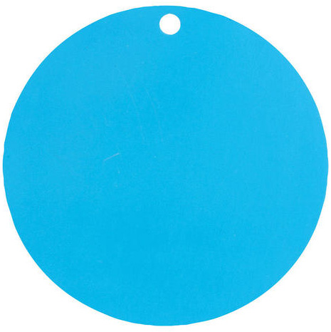 10 Marque-places en carton turquoises 4,7 cm