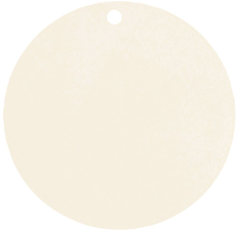 10 Marque-places en carton ivoires 4,7 cm