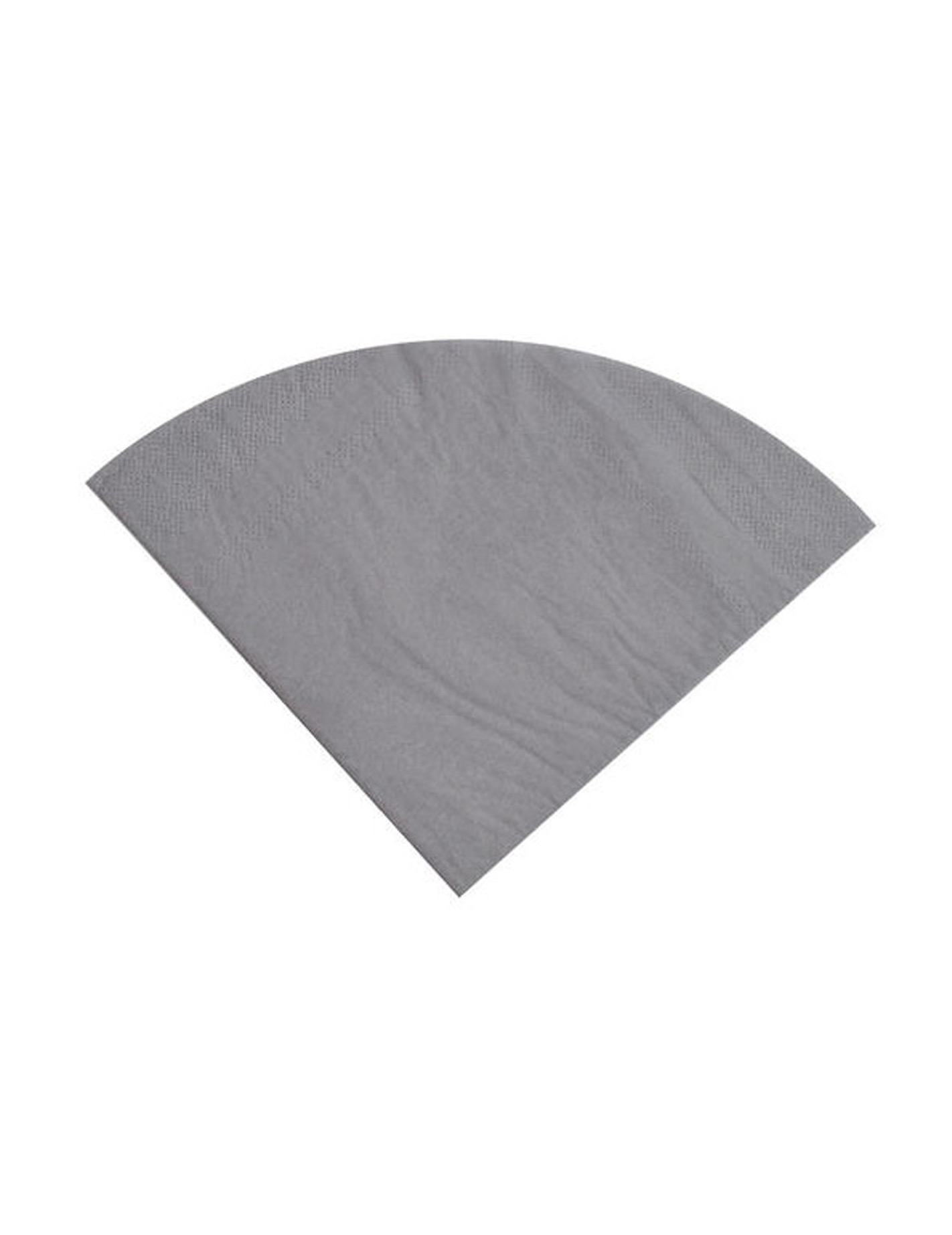 20 Serviettes en papier Argent ronde 30 cm