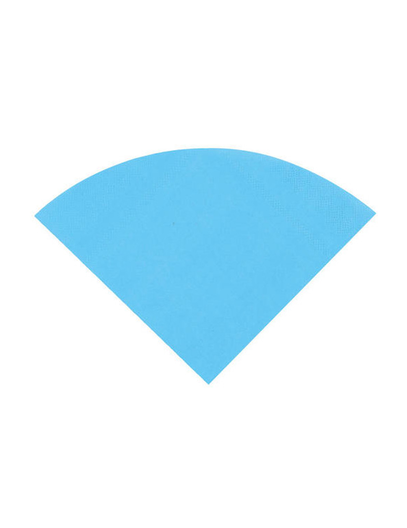 20 Serviettes en papier Turquoise ronde 30 cm