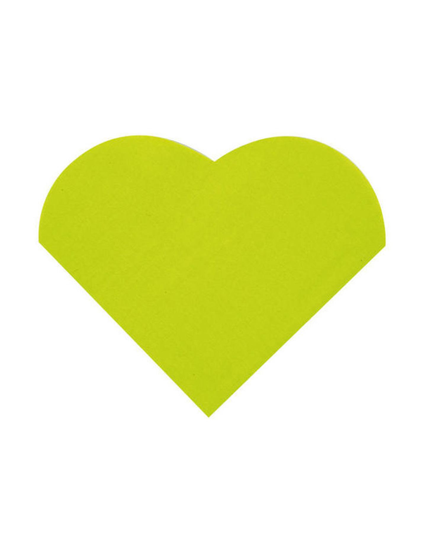 20 Petites Serviettes en papier Verte coeur 18 x 21 cm