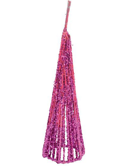 4 Petist cônes pailletés Fuchsia