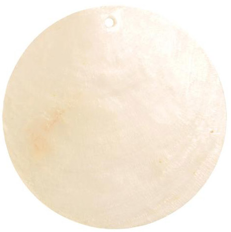 6 Marque-places nacre Blanc
