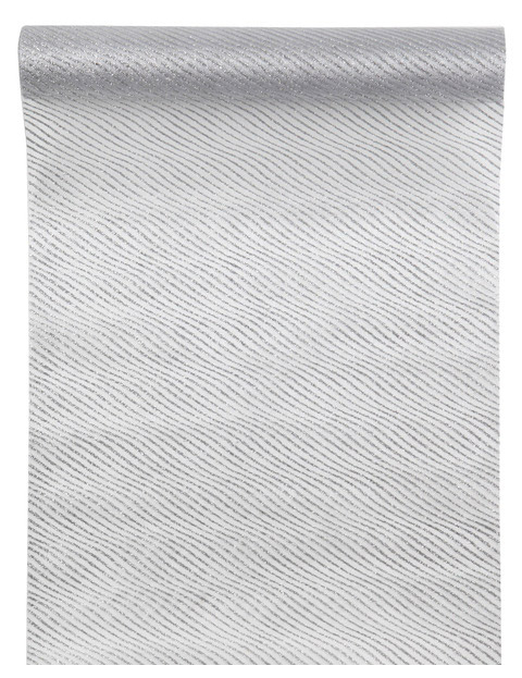 Chemin de table vague Argent