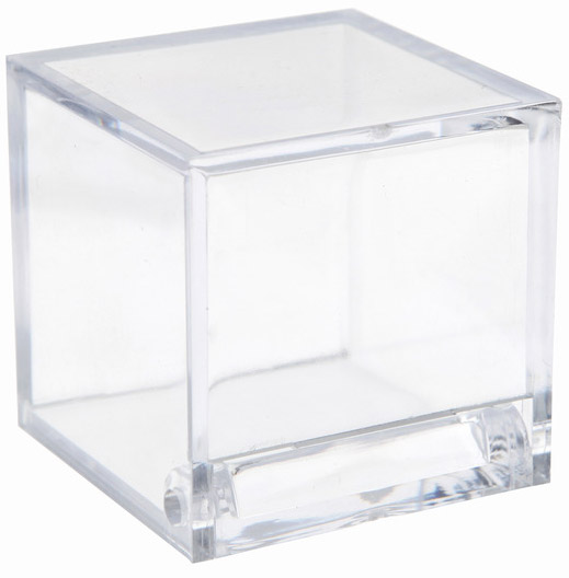 4 Boîtes cube Transparente