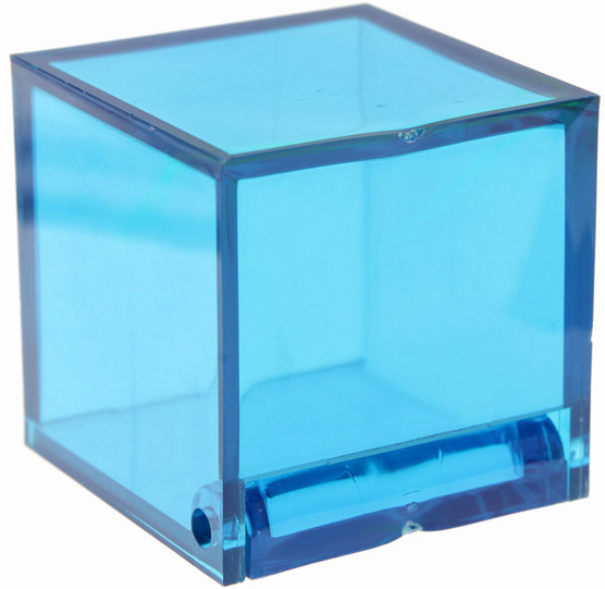 4 Boîtes cube Turquoise