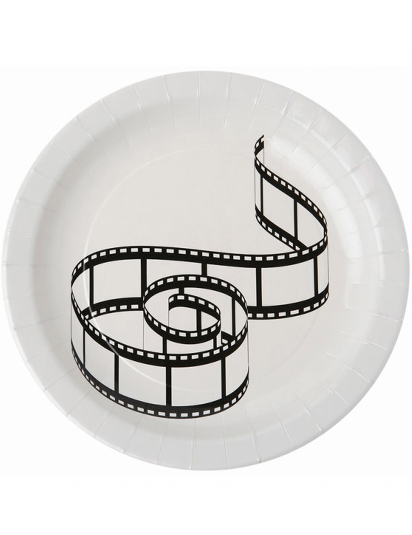 10 Assiettes en carton Cinéma 23 cm