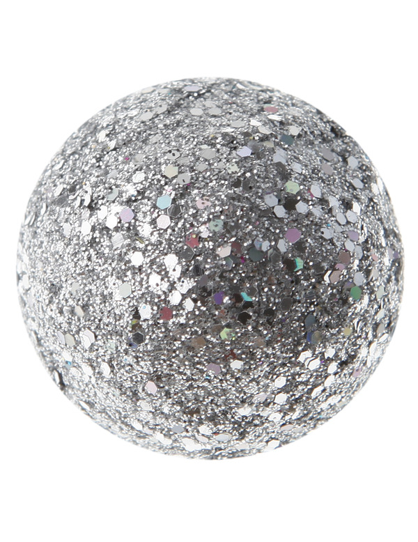 12 Boules pailletée Argent
