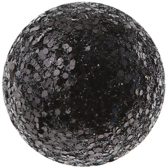  12 Boules pailletée Noir