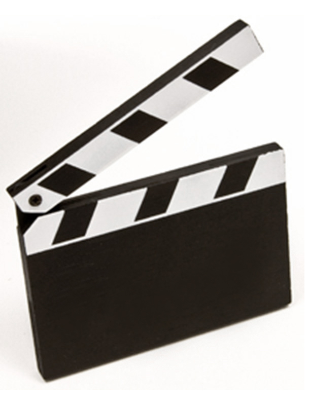 1 marque-place clap de cinéma 8 cm x 6,2 cm