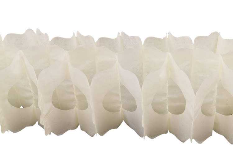 Guirlande papier ivoire 15cm x 4m