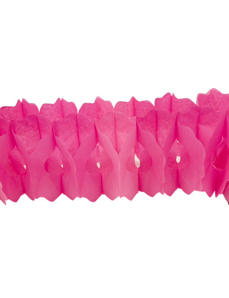 Guirlande papier fuchsia 15cm x 4m