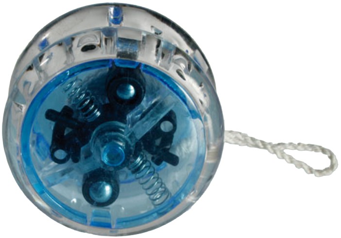 Yoyo plastique bleu