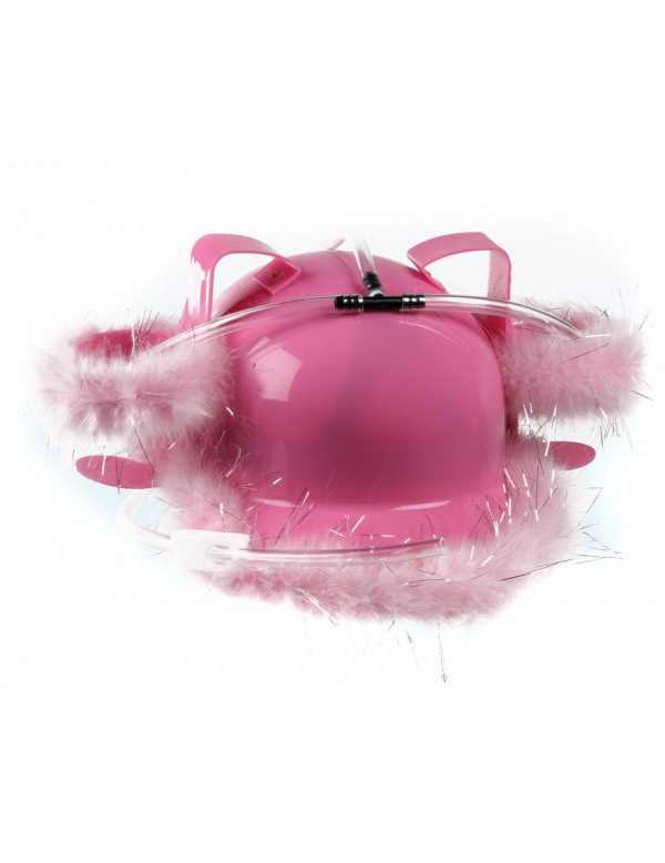 Casque anti-soif plumes rose