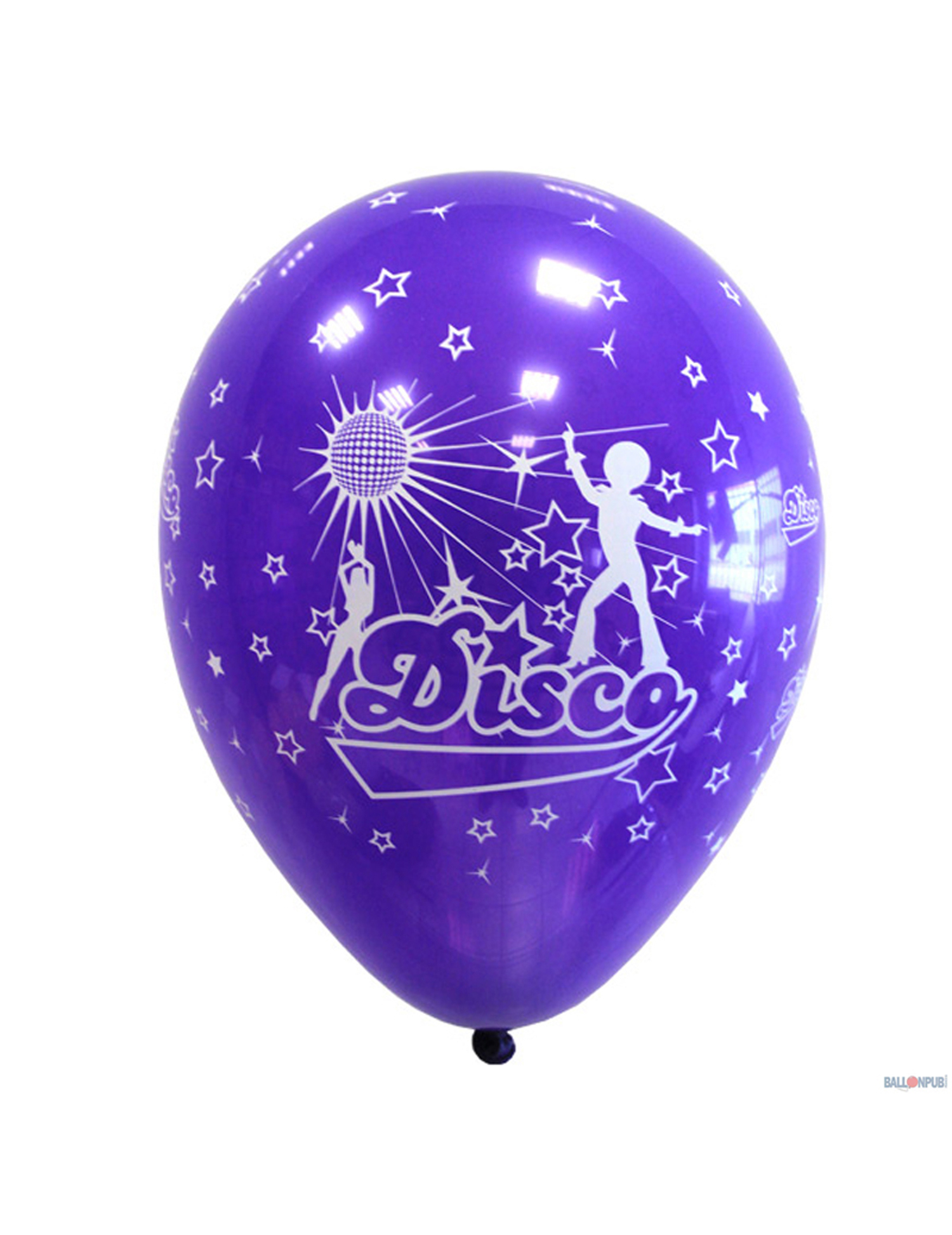 8 Ballons disco violet