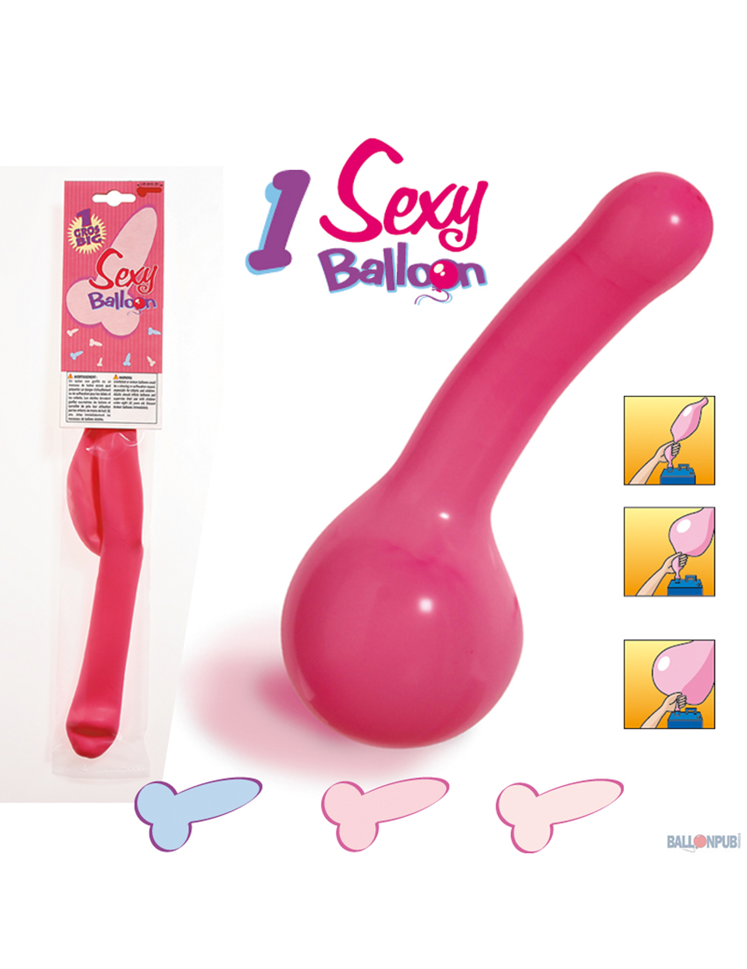 Ballon humoristique zizi 1.30 m