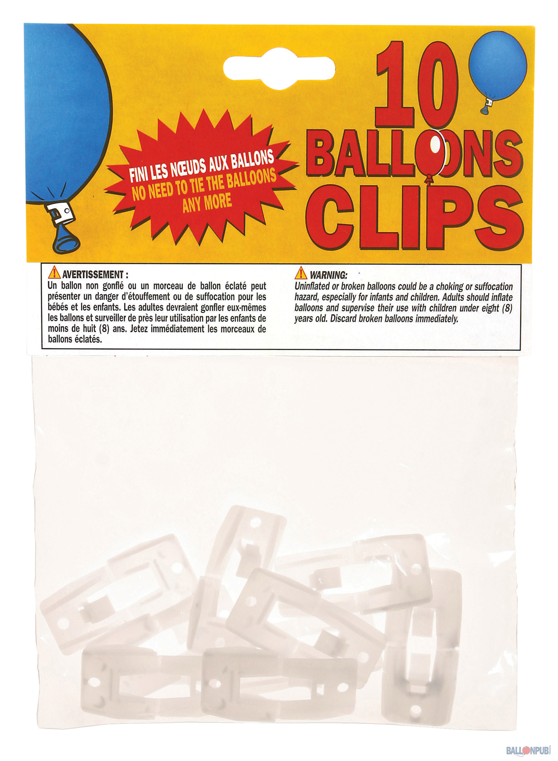 10 Clips à ballons