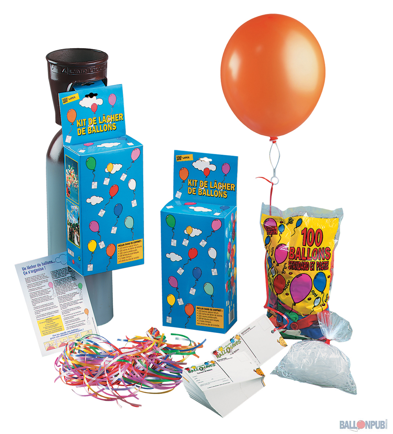 Kit de lâcher de ballons 30 cm