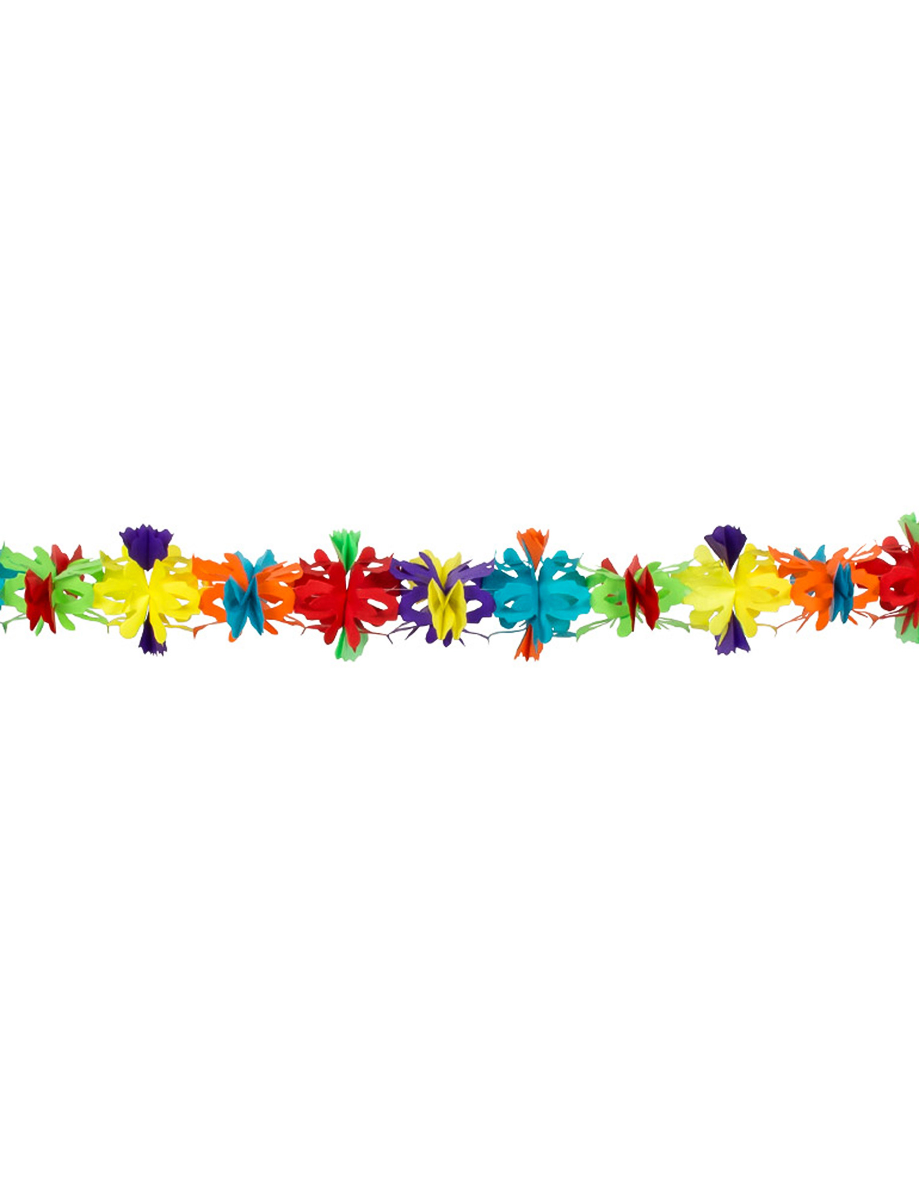 Guirlande papier fleurs 4 mètres