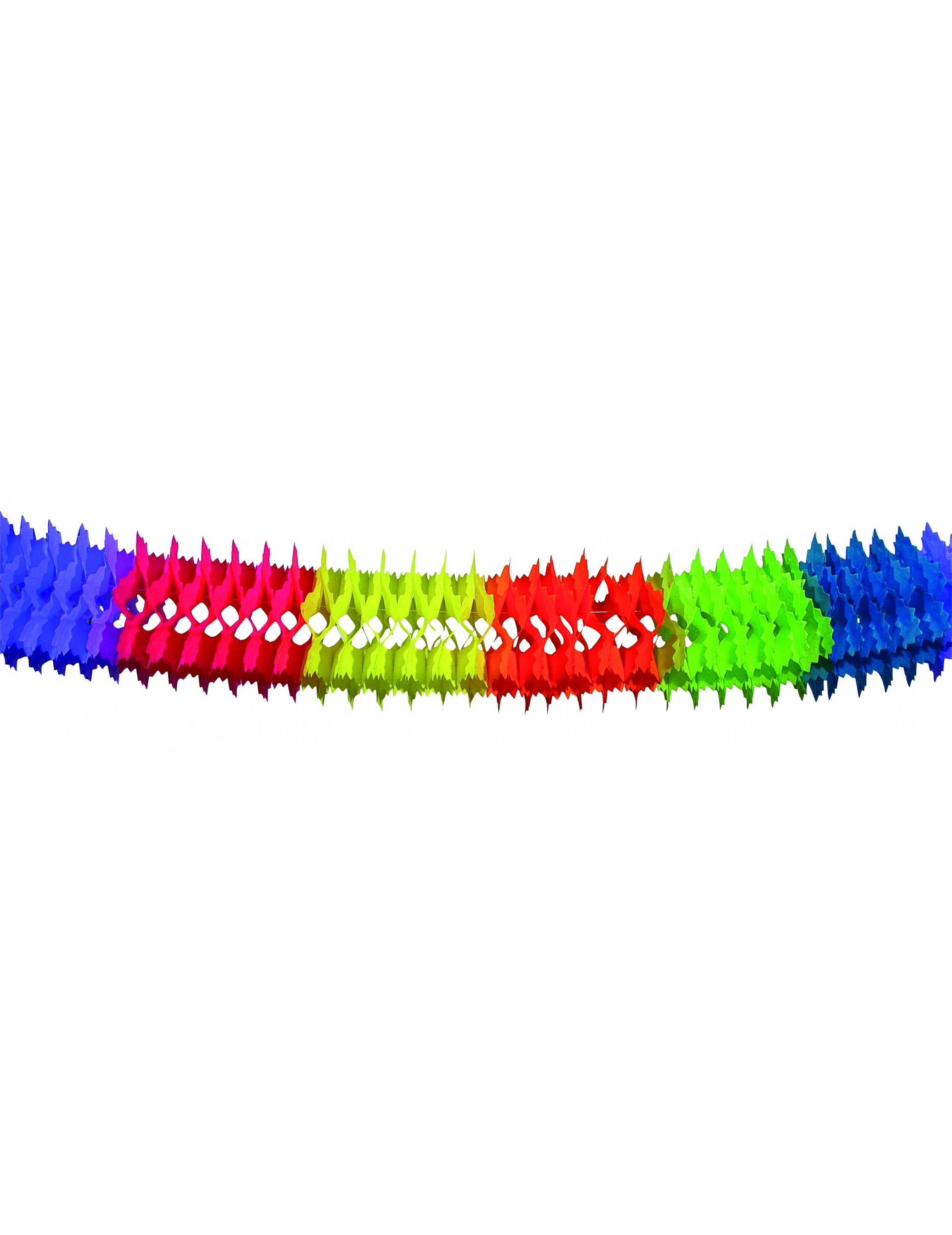 Guirlande papier multicolores 6 mètres