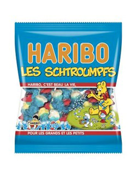 Sachet Bonbons Schtroumpfs Haribo 120 g.