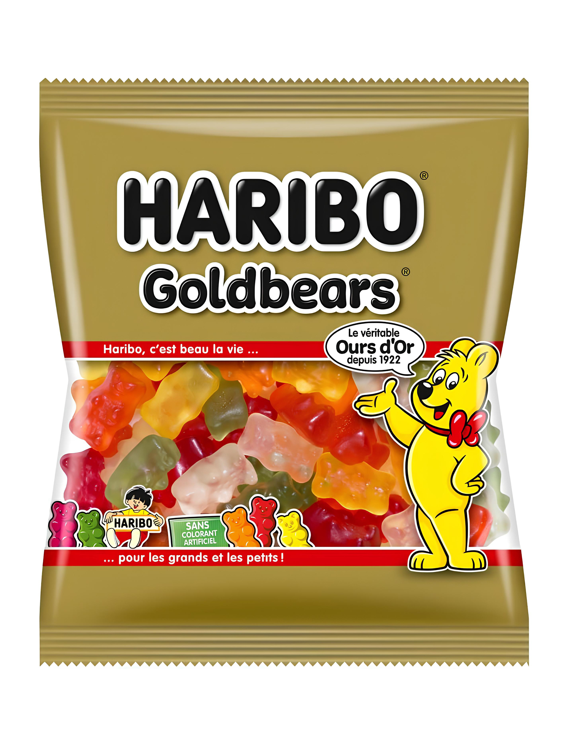 Sachet Bonbons Haribo L'ours d'Or - 120 g.