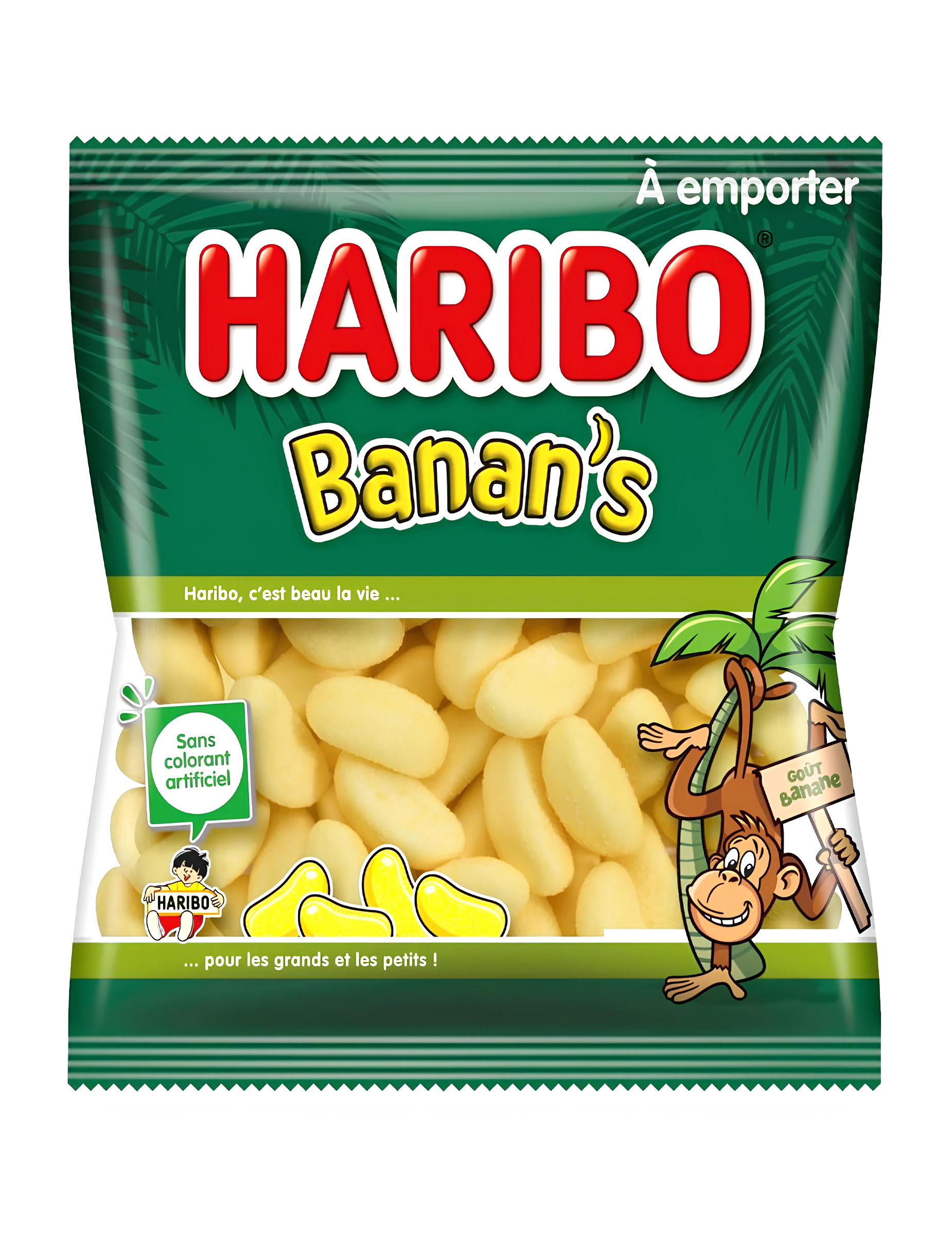 Sachet Bonbons Banane Haribo - 120 g
