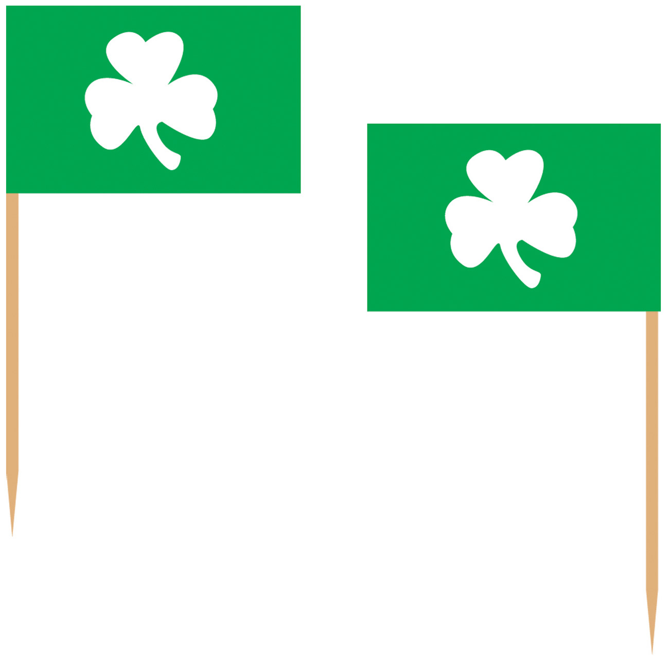 Pics verts trèfles Saint-Patrick