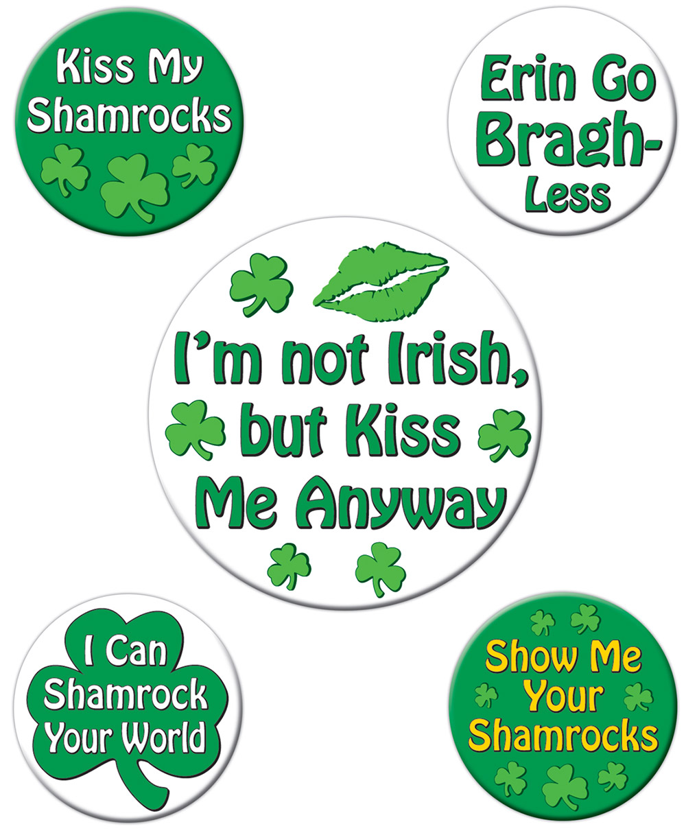Badges humoristiques Saint-Patrick