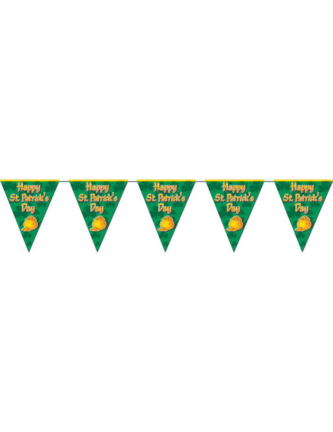 Guirlande fanions Happy St Patrick's Day 3.6m