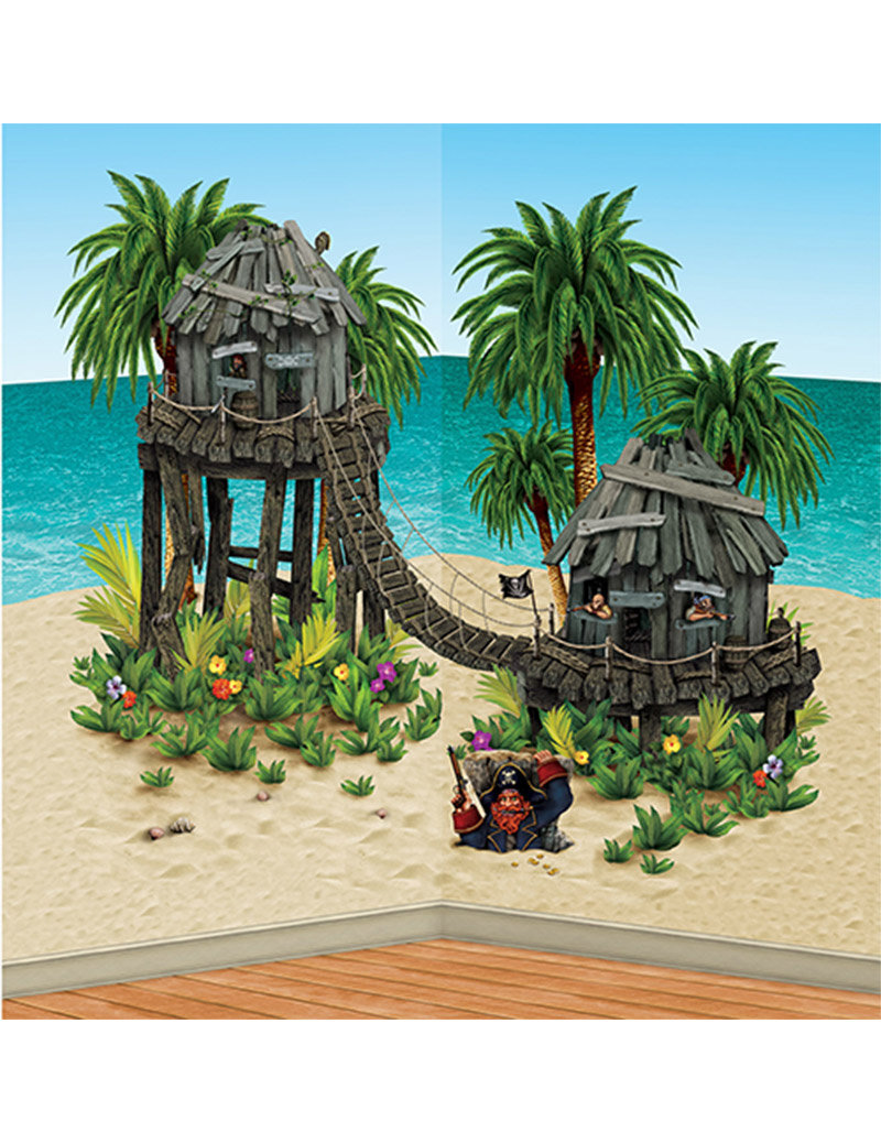 Décoration murale cabane des pirates