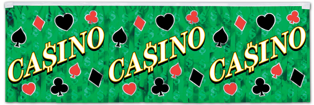 Bannière verte Casino