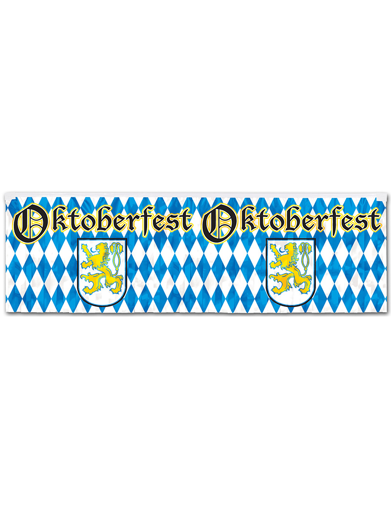 Bannière bleue et blanche Oktoberfest 1,2 m x 35,5 cm