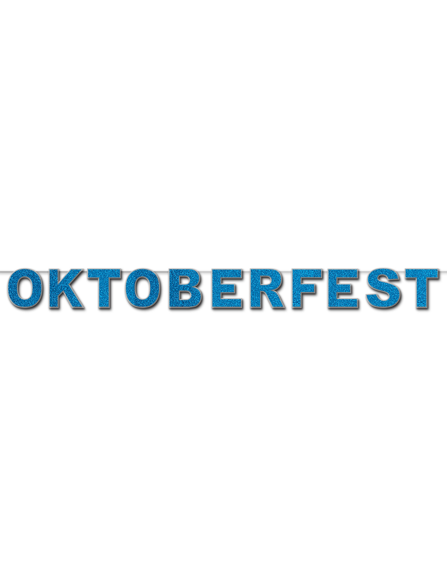 Guirlande bleue paillettée Oktoberfest