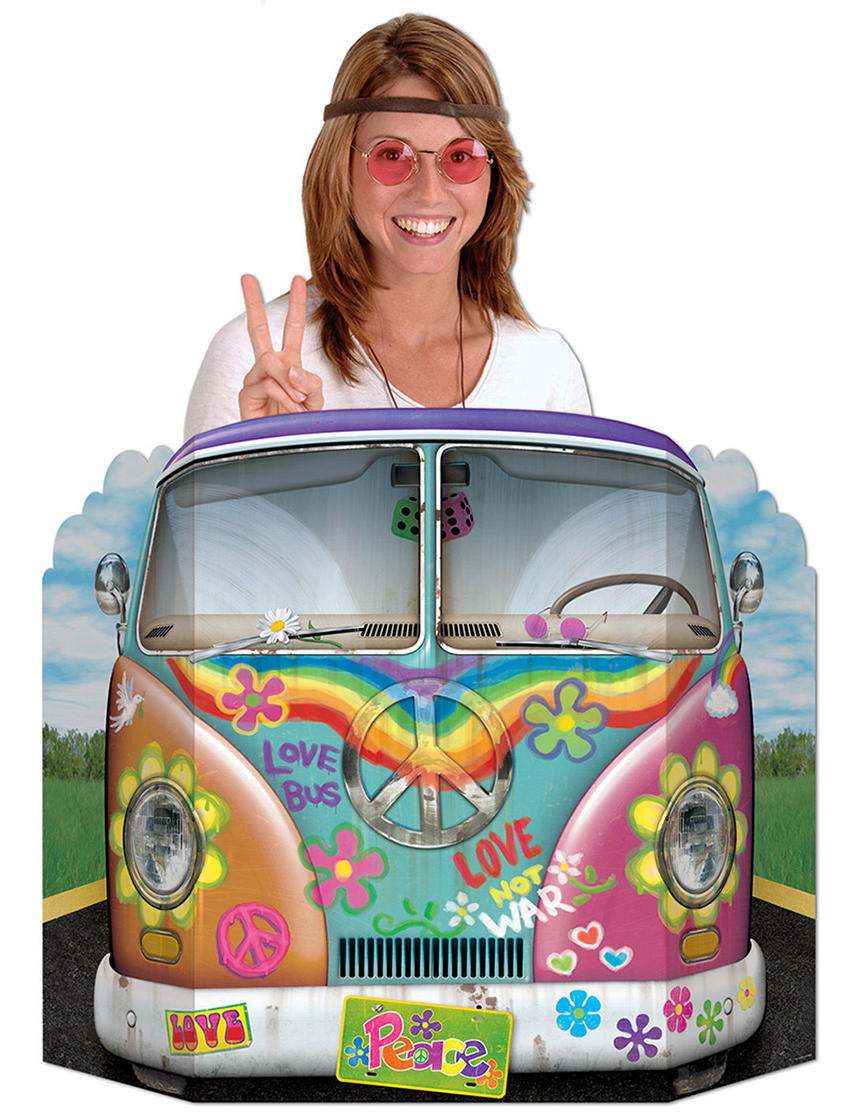 Passe-tête voiture hippie
