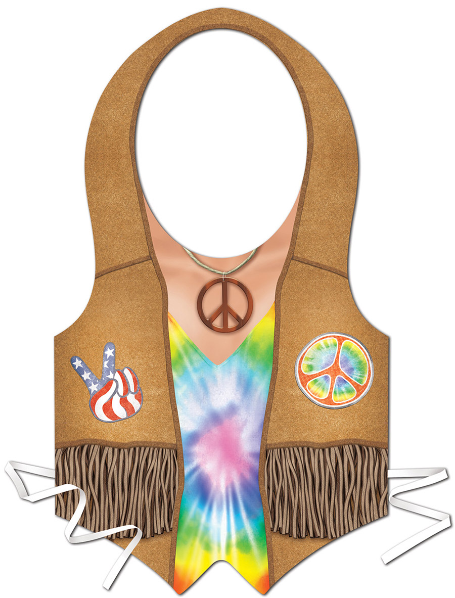 Tablier plastique hippie femme