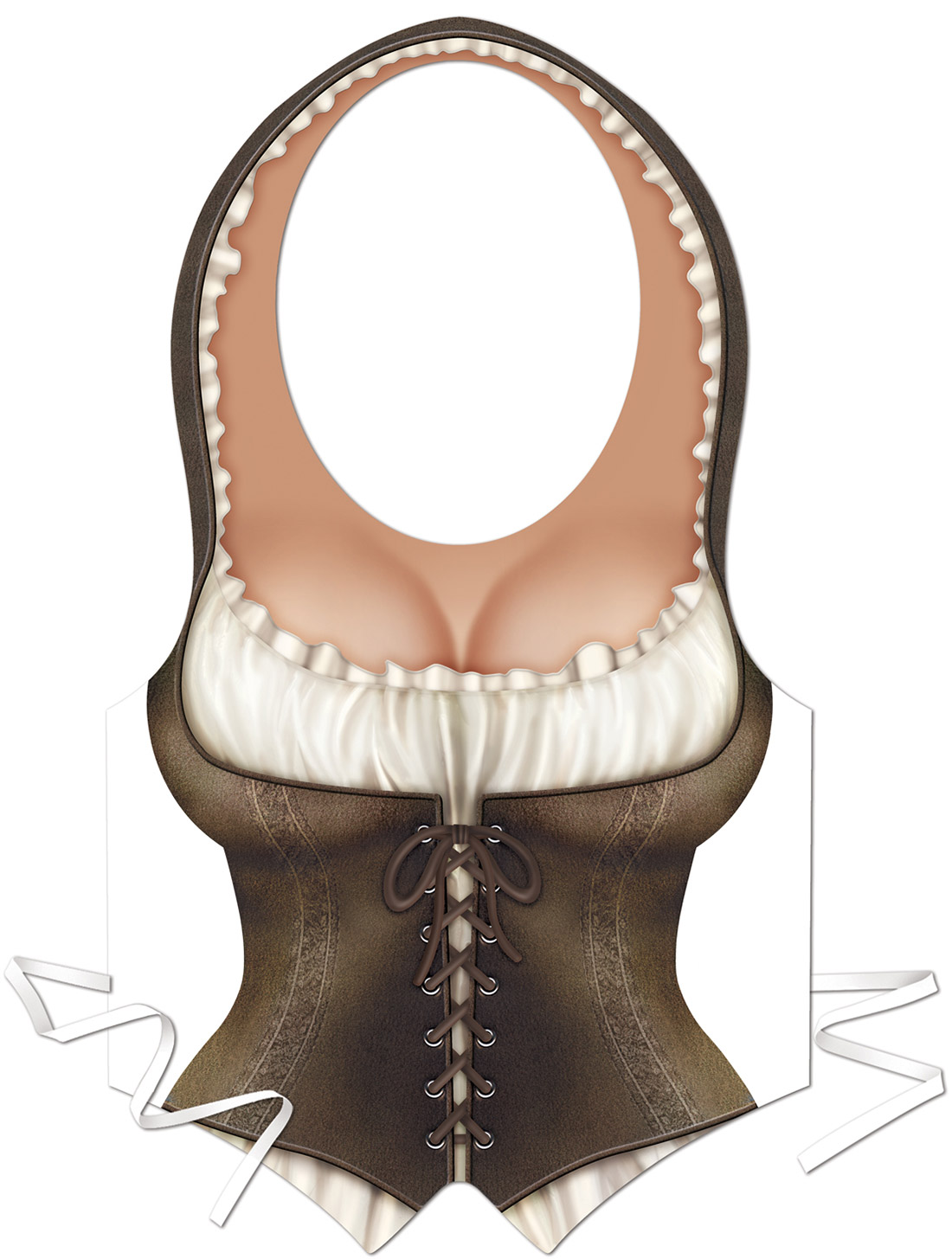Tablier plastique femme médiéval