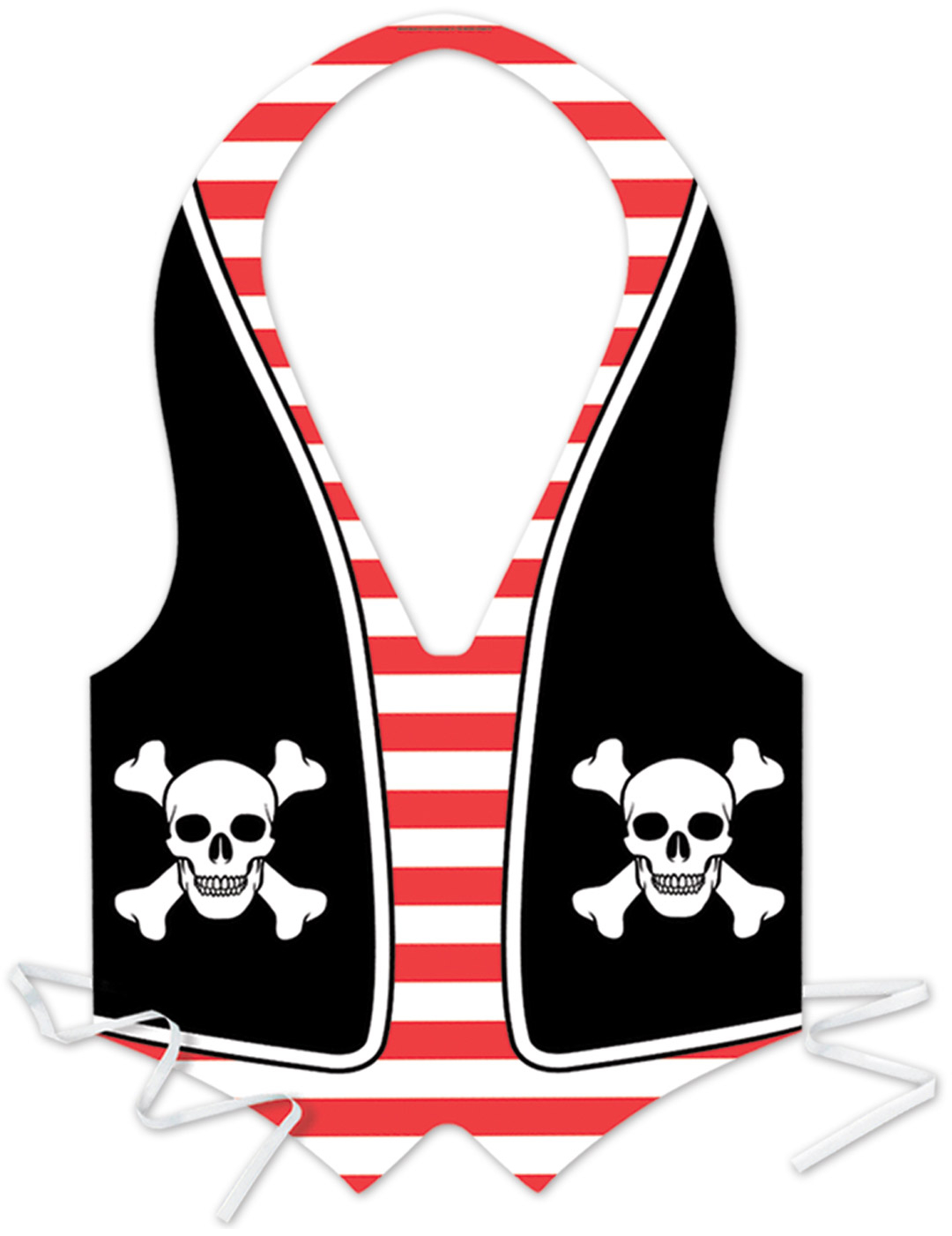 Tablier plastique homme pirate