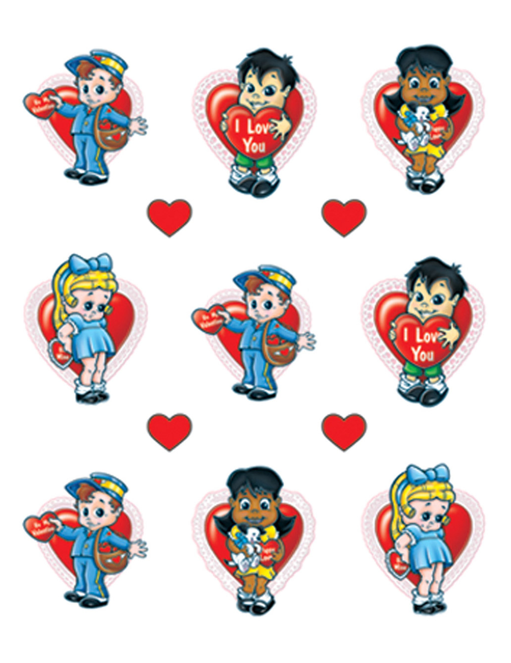 Stickers enfants Saint-Valentin
