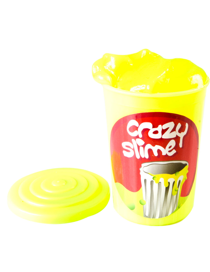 Pâte fluo jaune Crazy Slime