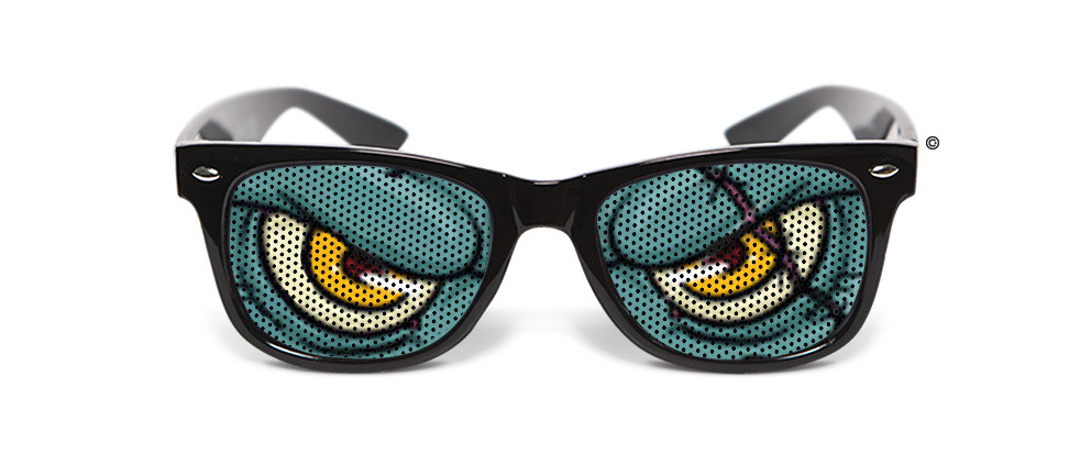 Lunettes humoristiques Zombie Noob