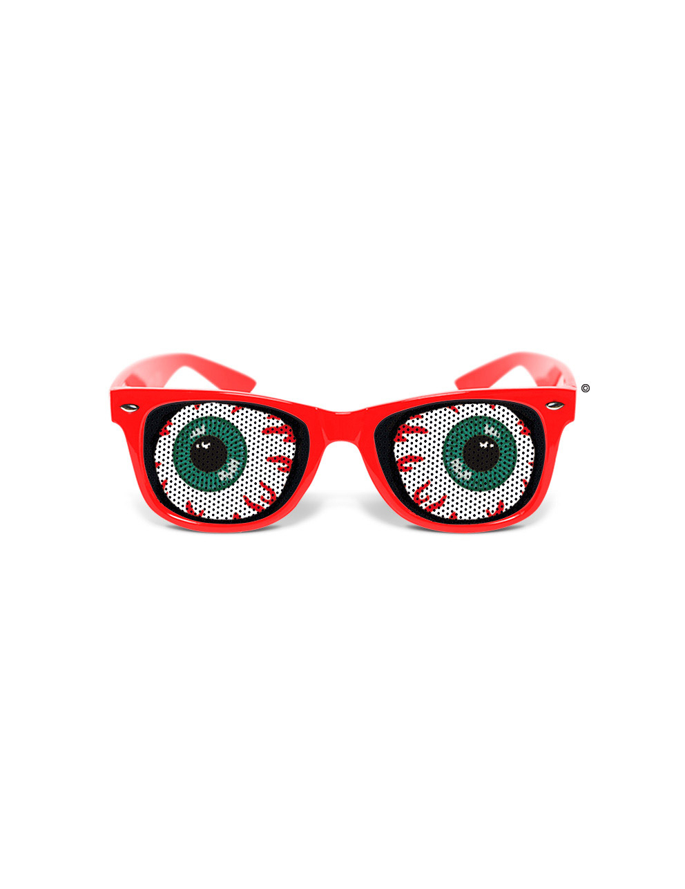 Lunettes humoristiques Mishka rouge